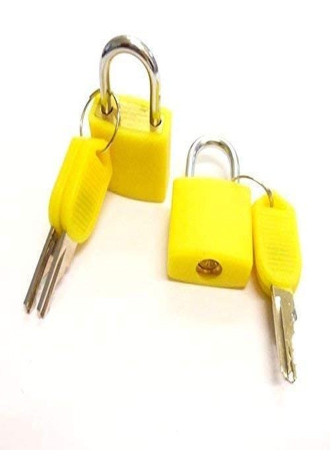 CELLEBII® 4 Pcs Small Size Padlocks for Securing Luggage While Travelling Along with 4 Keys for Each Lock - Image 5