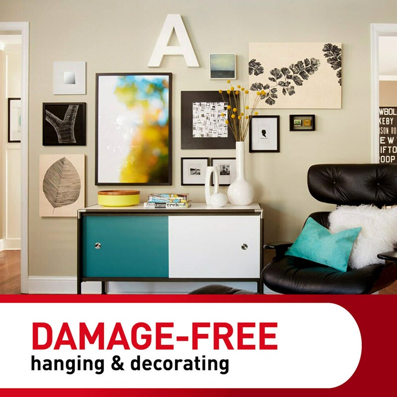 Command Command 20 Lb XL Heavyweight Picture Hanging Strips, Damage Free Hanging Picture Hangers, Heavy Duty Wall Hanging Strips for Living Spaces, 10 White Adhesive Strip Pairs  - Image 5