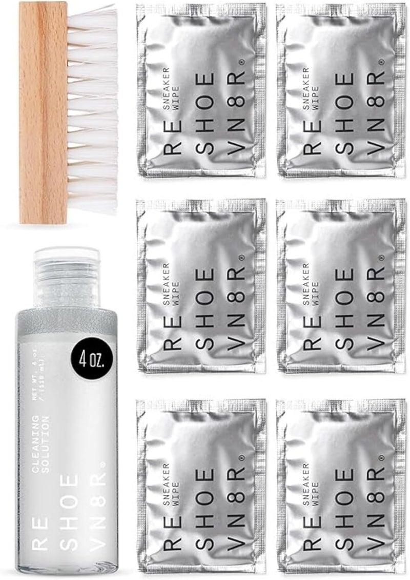 RESHOEVN8R Shoe Cleaner Kit and Sneaker Cleaner Sets - Cleaning Kit Solution for Sneakers, Mesh, Canvas, Suede, Knit, Leather - Image 1