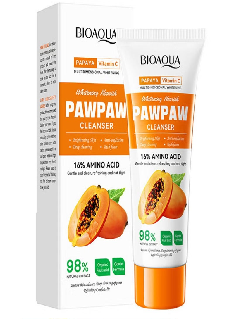 بيو أكوا منظف ومبيض للوجة بفيتامين سي 100 جرام - Image 1