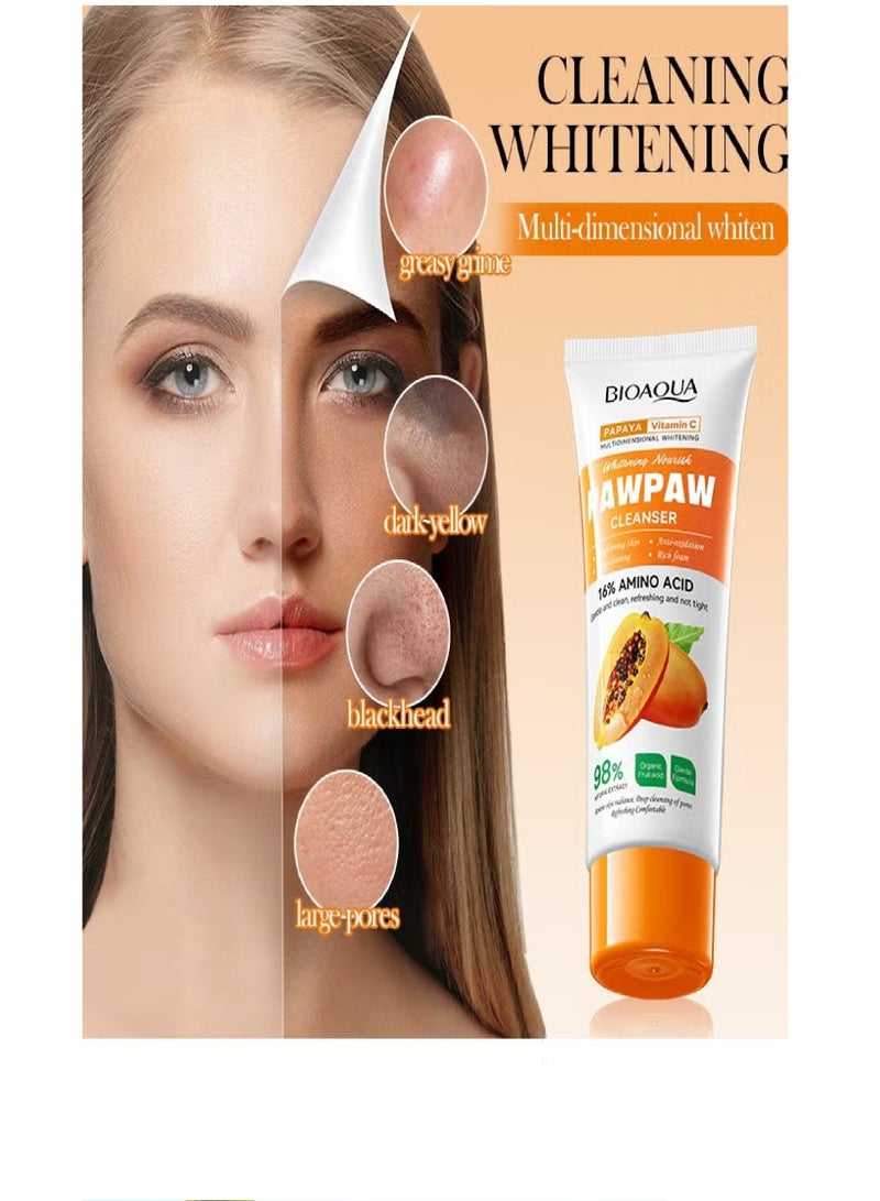 بيو أكوا منظف ومبيض للوجة بفيتامين سي 100 جرام - Image 4