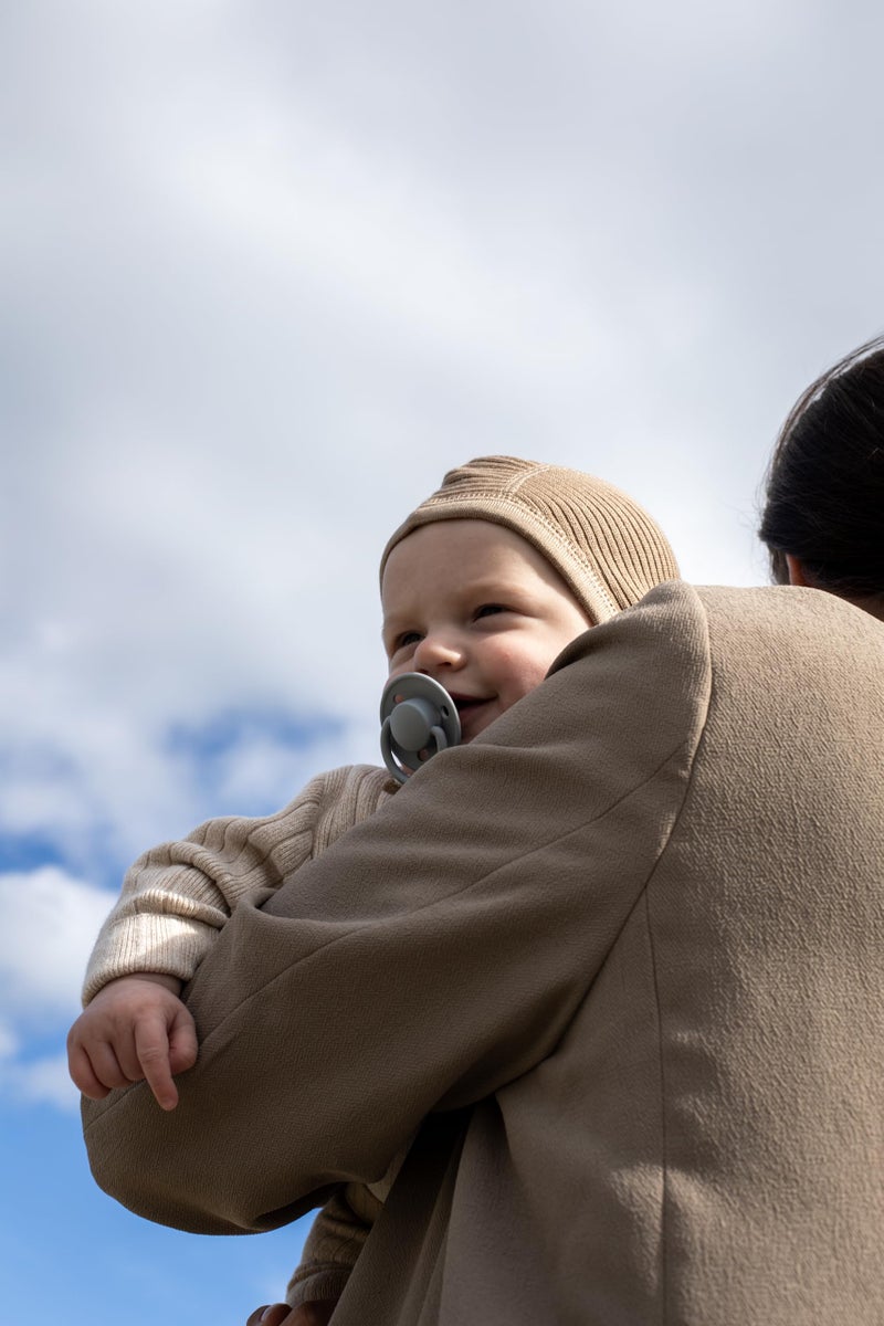 BIBS Pacifiers - De Lux Collection | BPA-Free Baby Pacifier | Made in Denmark | Set of 2 Iron/Baby Blue Color Premium Soothers | Size 6-18 Months - Image 5