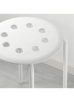 SKY-TOUCH SKY-TOUCH 1pcs Stackable Marius Stool, Durable Plastic & Steel, Lightweight, Space-Saving, Anti-Slip Legs, Holds Up to 80kg, Ideal for Indoor/Outdoor Use–Home,Office,Bar,School,Lab  - Image 3