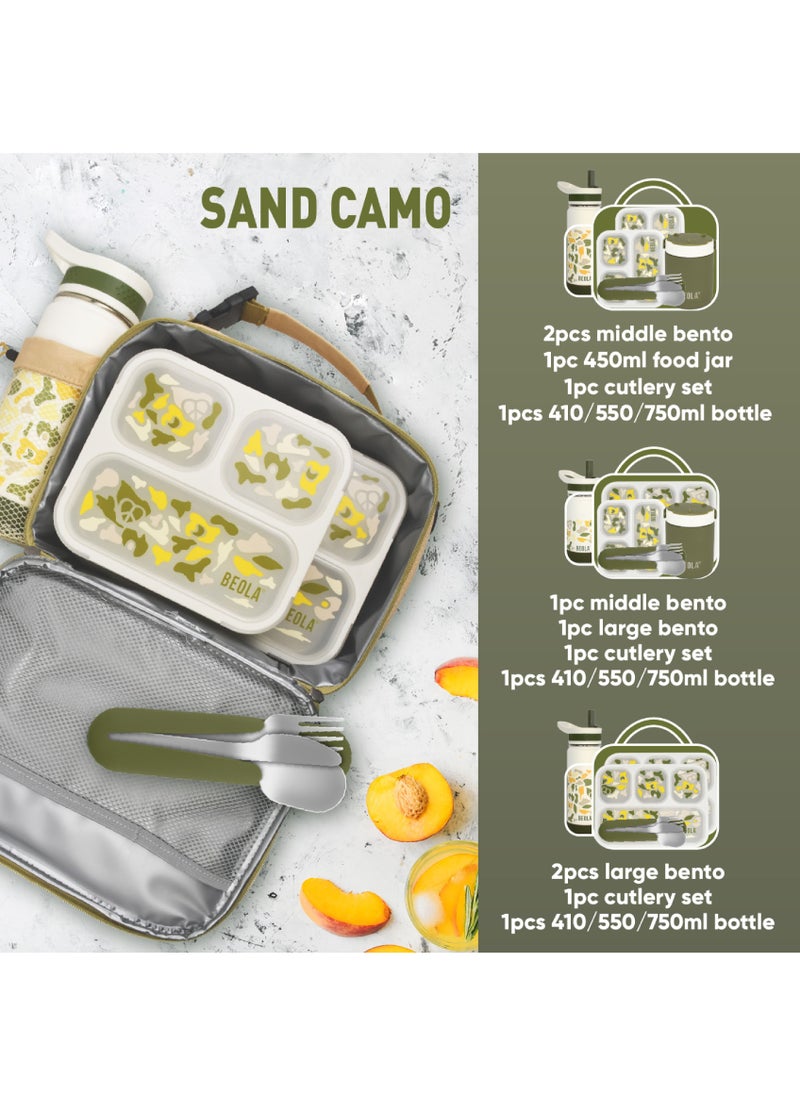 BEOLA Lunch Bag Insulated Lunch Box Carrier, Mustard Yellow  - Image 3