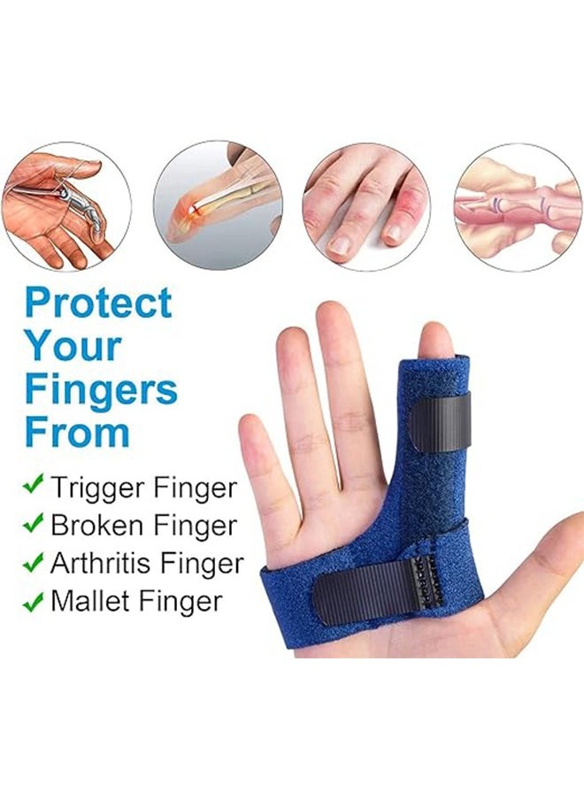 Ocean Finger Brace for Right Hand, Trigger Finger Splints for Arthritis Pain Tendon Injury, Broken Mallet Finger Stabilizer Supports for Dislocated Knuckle Immobilizer Wrap  - Image 3
