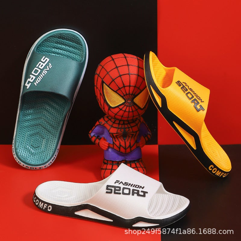 plus size Slippers Mens Summer Outfit Fashionable Thick Bottom Indoor Household Non-Slip Deodorant Sandals for Mens Summer Black - Image 5