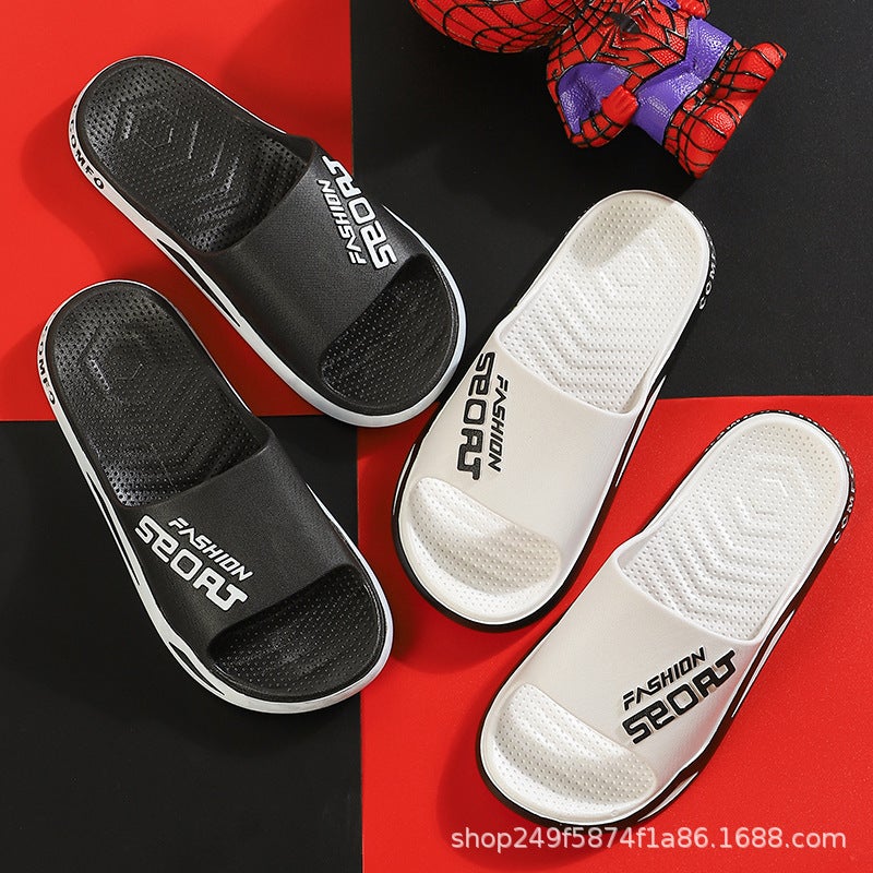 plus size Slippers Mens Summer Outfit Fashionable Thick Bottom Indoor Household Non-Slip Deodorant Sandals for Mens Summer Black - Image 4