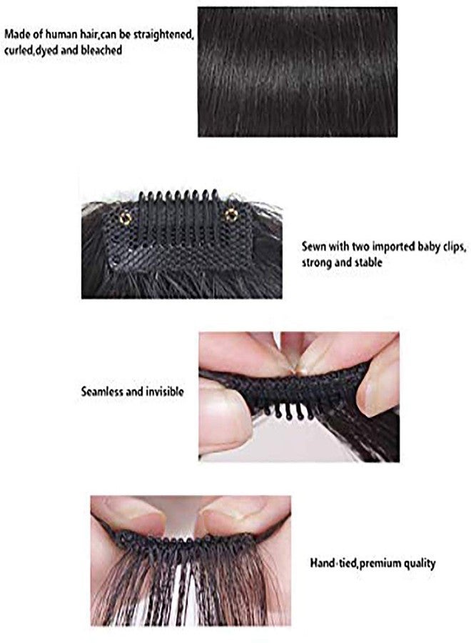 Paradise® Synthetic Front Hair Extensions With Clips Hair Bang Fringe for Women And Girls With Center Cut (Medium Brown) - Image 4