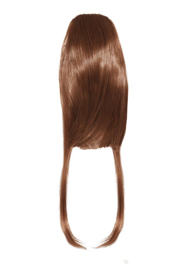 Paradise® Synthetic Front Hair Extensions With Clips Hair Bang Fringe for Women And Girls With Center Cut (Medium Brown) - Image 3