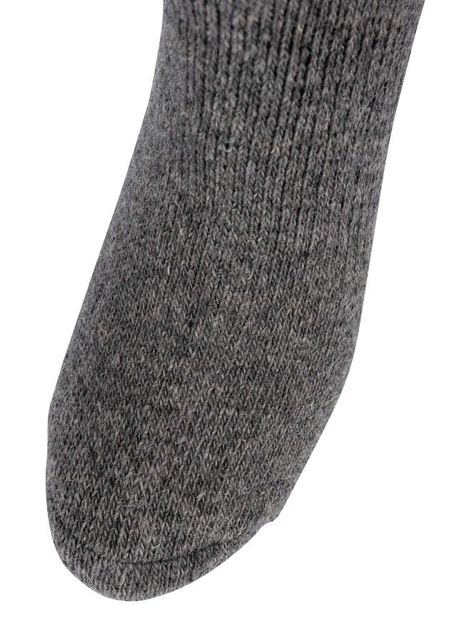 Browning Women's Wool Buckmark Socks, 2 Pairs Wool Blend Outdoor Boot Socks with Arch Support, Rowan (Dark Gray/Julep), Medium - Image 4