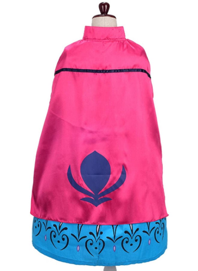 ISank Girls Dress Queen Princess Costume  Cosplay Outfit Cape Crown Gloves Accessories - Image 3