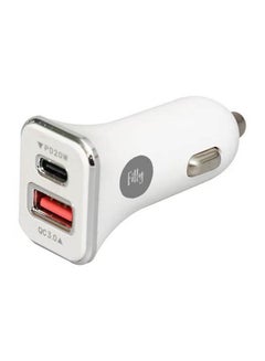 White Car Charger