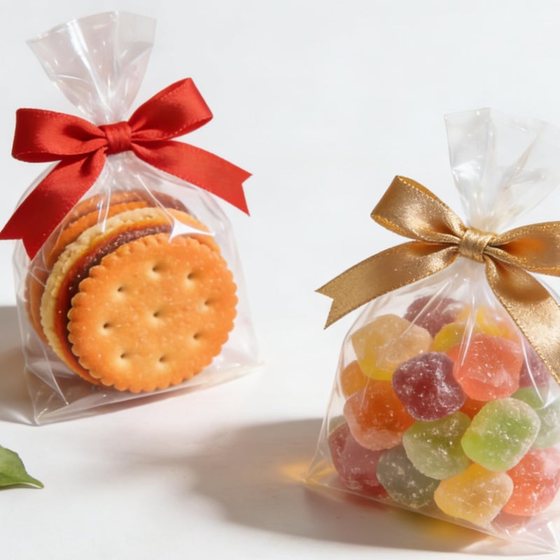 Aegero Cello Cellophane Treat Bags, 200 Pcs 4x6 Inches Clear Cellophane Bags with 200 Twist Ties for Gift Wrapping,Packaging Candies,Dessert,Bakery,Party Favors - Image 5
