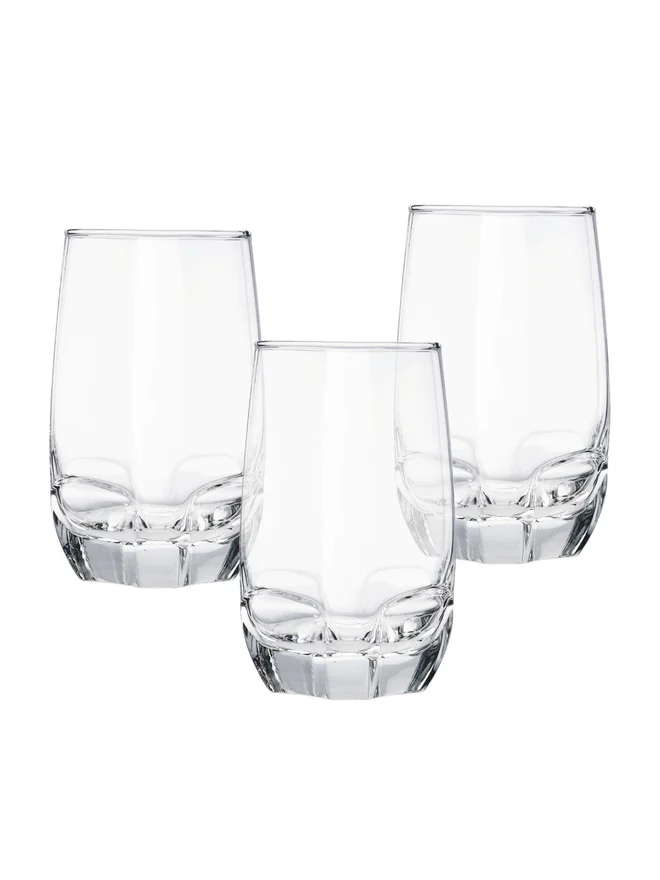 أوشن OCEAN 3-Piece Charisma Hi Ball Glass Set, 15Oz 415ml