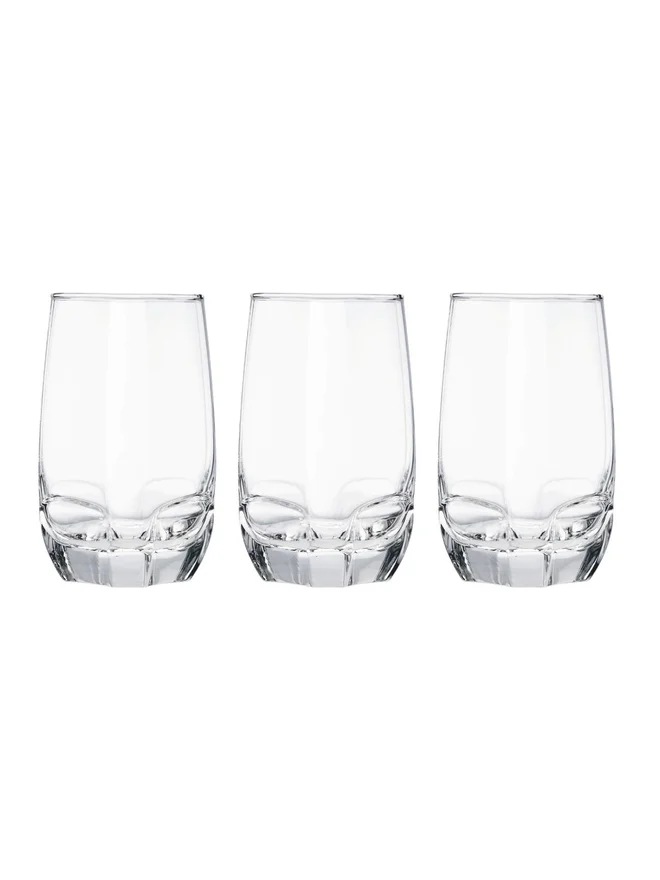 أوشن OCEAN 3-Piece Charisma Hi Ball Glass Set, 15Oz 415ml