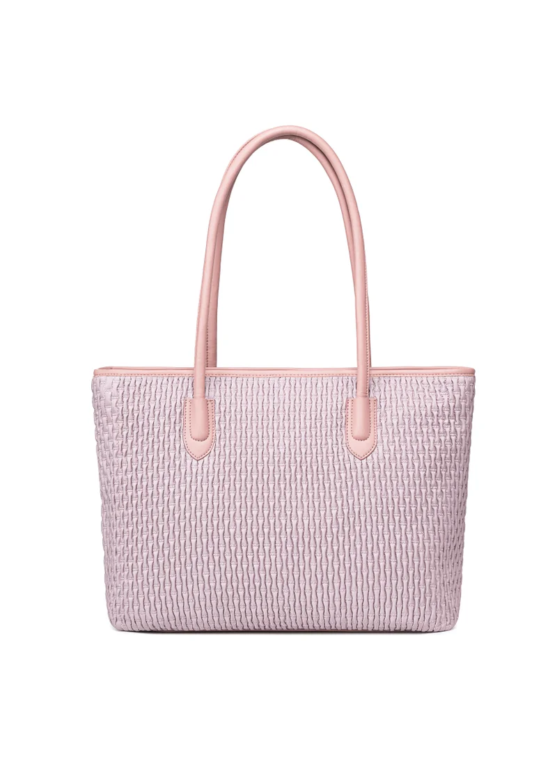 شانتريا Premium Lightweight Tote Bag for Women Water Resistant Multifunctional Hand Bag with Separate Laptop and Tablet Compartment, CB00800-PINK