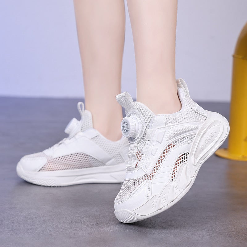 Mesh Sneakers Lightweight Flexible Sole Walking Shoes For Kids Indoor And Outdoor Activities - Image 4