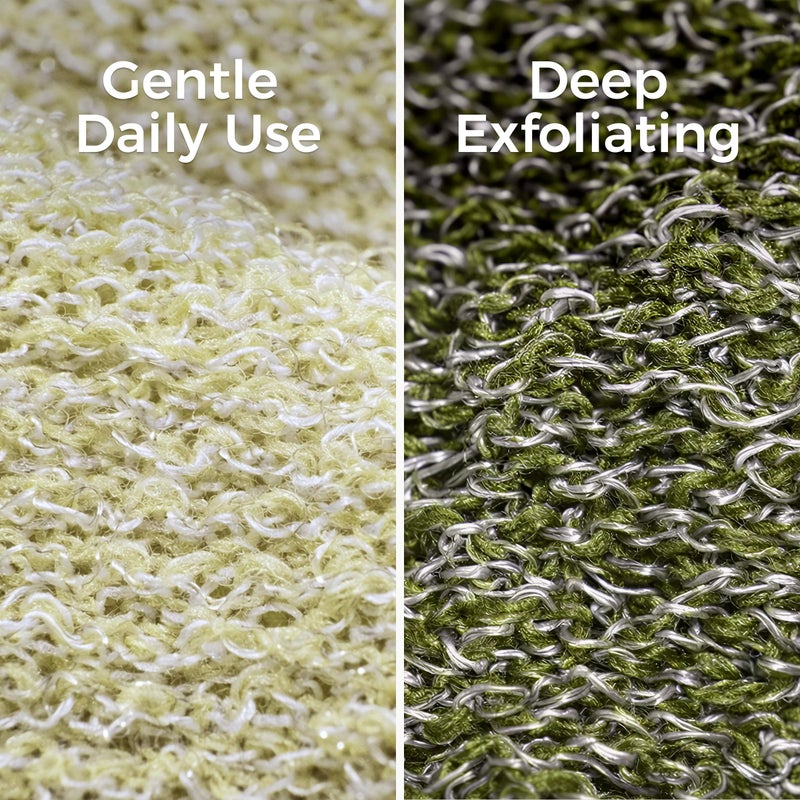 ZOMCHI Exfoliating Bar Soap Pouch, 2 Pack Soap Bags with Coarse & Gentle Mesh for Effective Exfoliation, Soap Saver Bags for Rich Lathering and Deep Cleansing (Olive Green) - Image 3