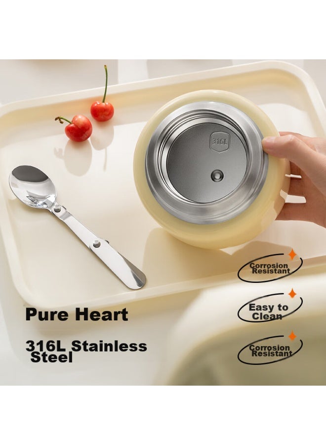 Joyoung Thermal Food Jar, 316l Stainless Steel Insulated Lunch Box, Vacuum Insulated Mug For Men And Women, Students, Thermal Cooker Pot, 1l Capacity - Image 3