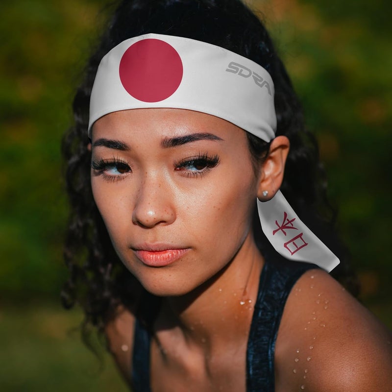 Suddora Country Flag Tie Headband with National Flag, Breathable Sweatband for National Sports Events, Non-slip Fabric Sweatband for Soccer, Tennis, Workout, Costumes & Cosplay - Image 4