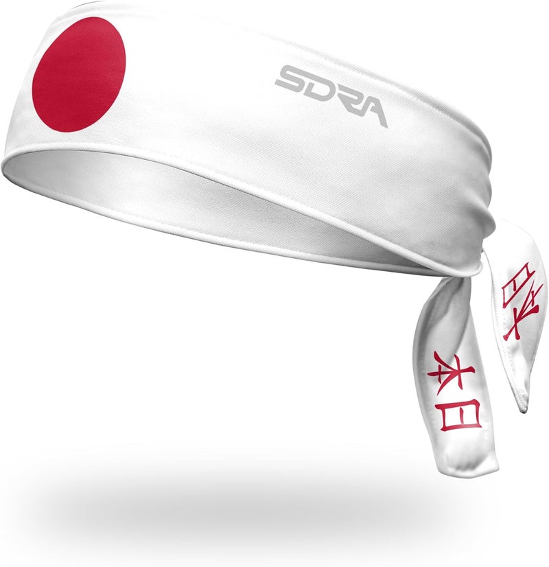 Suddora Country Flag Tie Headband with National Flag, Breathable Sweatband for National Sports Events, Non-slip Fabric Sweatband for Soccer, Tennis, Workout, Costumes & Cosplay - Image 1