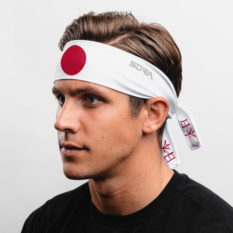 Suddora Country Flag Tie Headband with National Flag, Breathable Sweatband for National Sports Events, Non-slip Fabric Sweatband for Soccer, Tennis, Workout, Costumes & Cosplay - Image 2