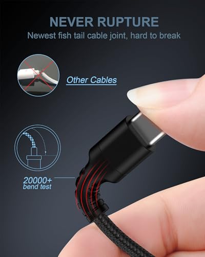 Haoano iPhone 17e 17 Carplay Charger Cable Fast Charging, USBC to USBC Cable for iPhone 17 Pro Max 16 16e 15 Plus, C to C Cord Auto Car Play Charger Android Power USB-C Wire 6 Ft - Image 4