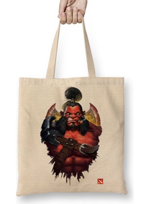 Baskı Dükkanı Print Shop Axe Dota 2 Cloth Bag Long Handle 