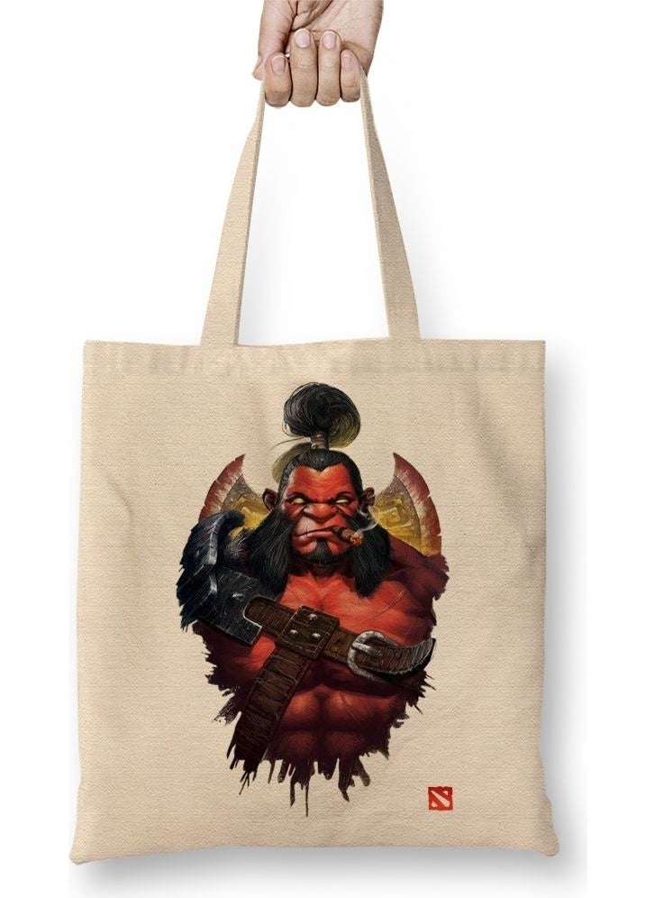 Baskı Dükkanı Print Shop Axe Dota 2 Cloth Bag Long Handle 