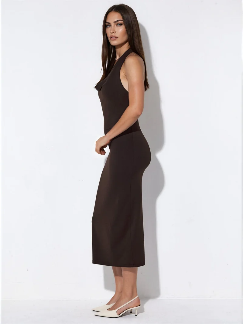 بوسيم BUSEM Halter Neck Maxi Dress