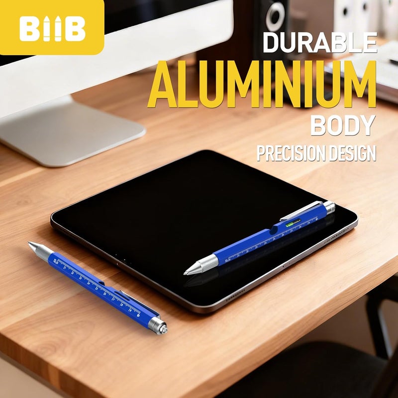 BIIB Valentines Gifts for Men 9 in 1 Multitool Pen, Mens Gifts for Dad Him Husband Boyfriend, Dad Gifts from Daughter, Gifts for Men Who Have Everything, Cool Tools - Image 4