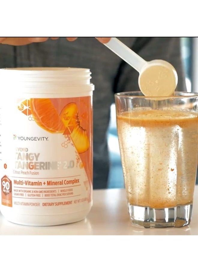 youngevity - Beyond Tangy Tangerine 2.0 Citrus Peach Fusion Multi-Vitamin & Mineral Complex - Made with Natural & Whole Foods | 8,000 ORAC - Image 1
