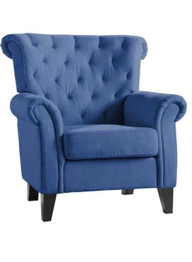 Modern Armchair Blue 1 Seater 100x80x90