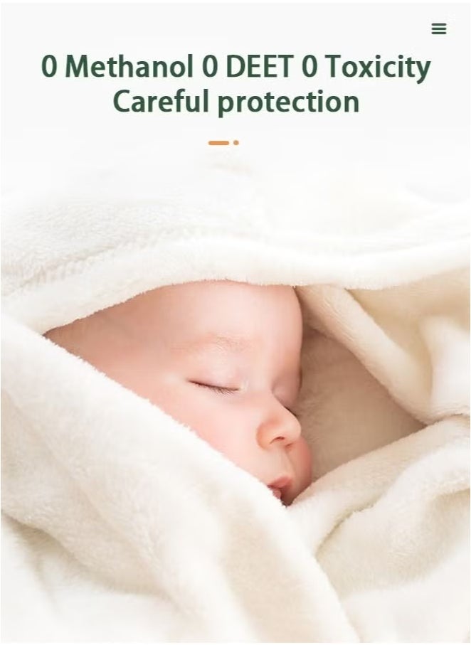 QiaoKai Mosquito repellent patches, natural essential oil mosquito repellent patches (2 mosquito repellent bracelets + 72 mosquito repellent patches)  - Image 3