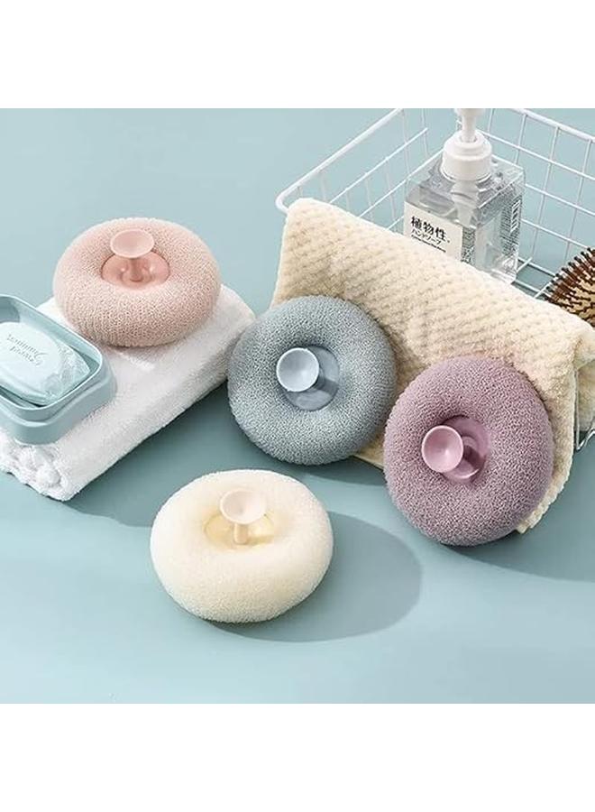 Bath Sponge Cleaning Brush, Super Soft Exfoliating Bath Sponge Cleaning Brush for Shower Women, Massage Bath Body Exfoliating Sponge for Adults Children and Pregnant Women (2PCS Random Color) - Image 3