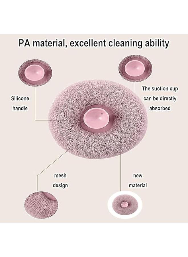 Bath Sponge Cleaning Brush, Super Soft Exfoliating Bath Sponge Cleaning Brush for Shower Women, Massage Bath Body Exfoliating Sponge for Adults Children and Pregnant Women (2PCS Random Color) - Image 4