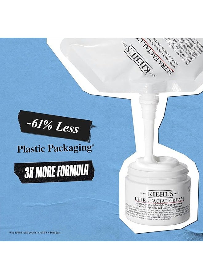 Kiehl's - Ultra Facial Cream 125ml, 24 Hour, Daily Lightweight Hydrating Formula with Four Point Five Percent Squalane and Glacial Glycoprotein - Image 1