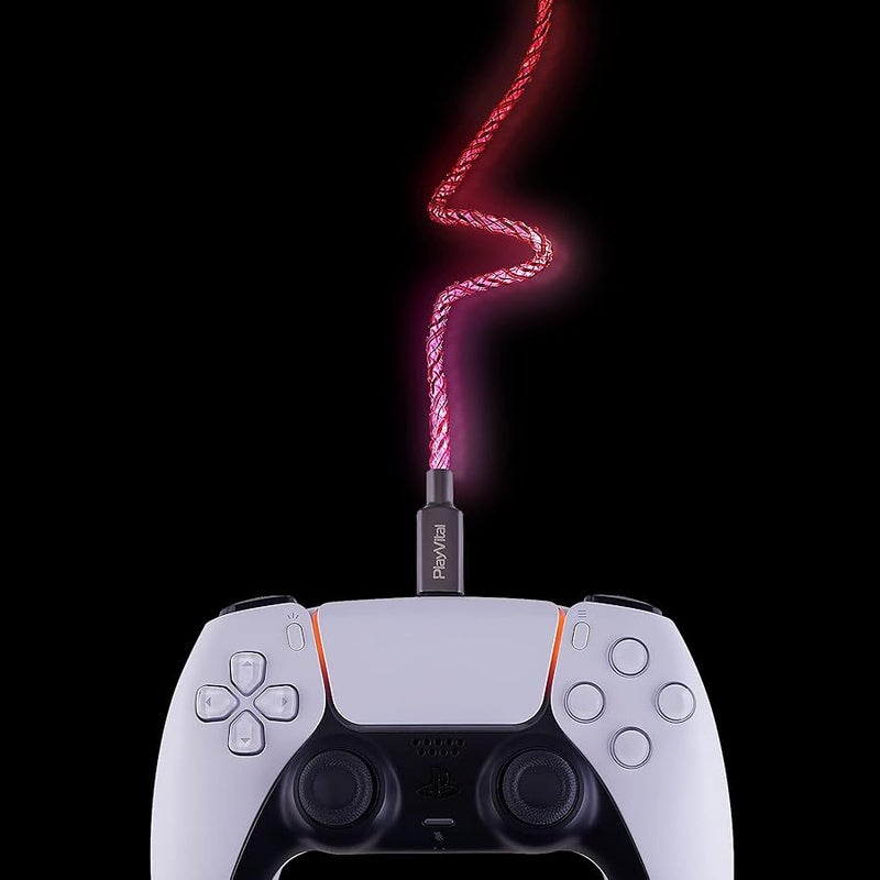 4.92FT Illuminated Charging Cable for Nintendo Switch OLED, USB Type C Charging Cord for ps5 Controller, LED Light Up Data Cord for Xbox Series X & S/Elite Series 2 / Switch Lite/Pro - Image 4