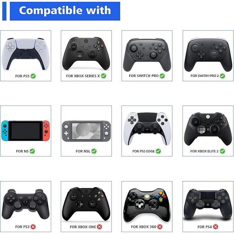 4.92FT Illuminated Charging Cable for Nintendo Switch OLED, USB Type C Charging Cord for ps5 Controller, LED Light Up Data Cord for Xbox Series X & S/Elite Series 2 / Switch Lite/Pro - Image 2