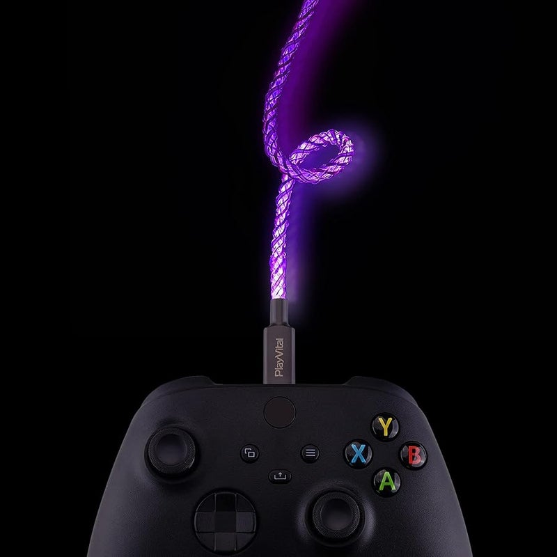 4.92FT Illuminated Charging Cable for Nintendo Switch OLED, USB Type C Charging Cord for ps5 Controller, LED Light Up Data Cord for Xbox Series X & S/Elite Series 2 / Switch Lite/Pro - Image 5