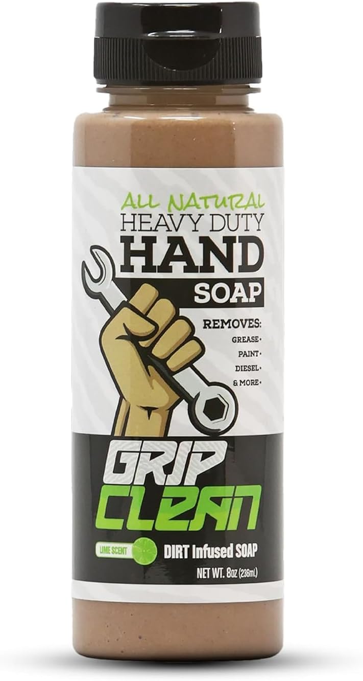 Grip Clean Dirt Infused Heavy Duty Hand Cleaner - All Natural (10oz) - Image 1