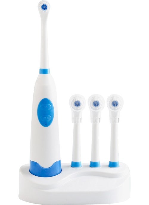 melekstore Powermaster G-08 Battery Operated Automatic Toothbrush with Rotating Head 3 Spare Heads  - Image 1