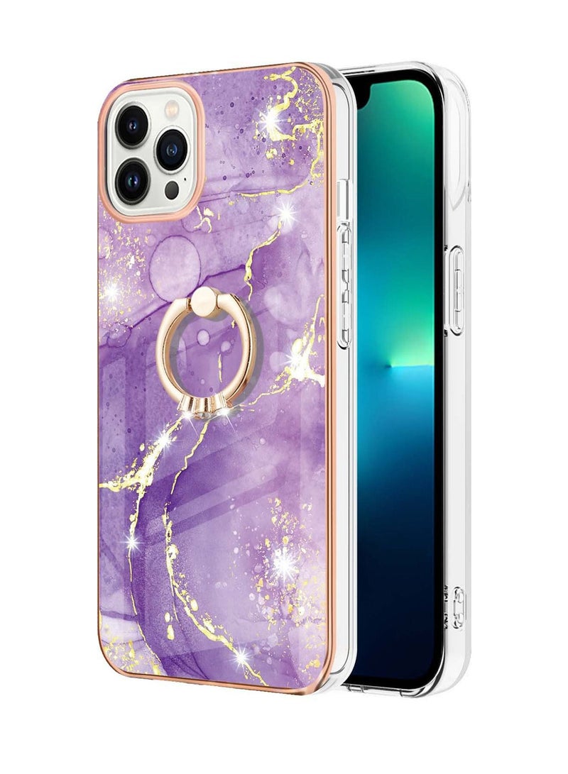 TEAM LUXURY iPhone 13 Pro Max Case Cover with 360° Ring Holder Protection Slim Fit Shockproof Kickstand Non-Slip Protective Women Men Girls Boys Mobile Protector for iPhone 13 Pro Max 6.7" - Image 5