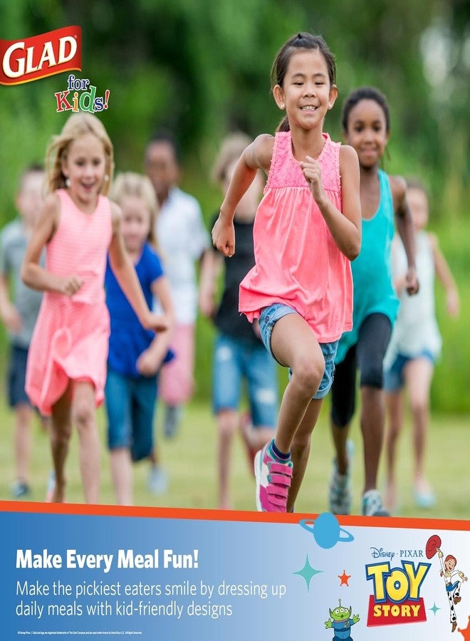 Glad for Kids Disney Pixar Toy Story Disposable Paper Plates, Light Beams - Heavy Duty, Soak Proof, Microwavable, Kid-Friendly Snack Plates for Everyday Use, 8.5 Inch, 40 Count - 2 Pack - Image 4