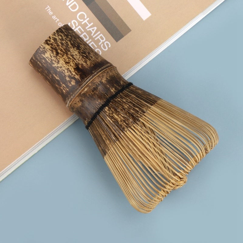 Bamboo Matcha Whisk 120 Prongs High-Quality Natural Bamboo - Smooth Surface Dense Spikes Japanese Style Whisk for Japanese Tea Ceremony Matcha Preparation - Image 5