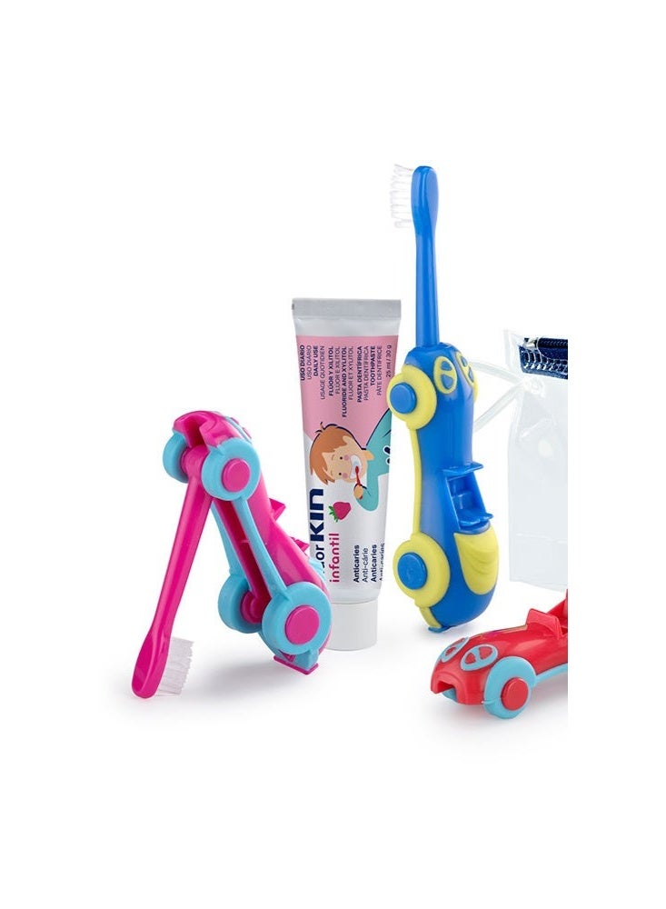 Kin Fluorkin for Children’s Travel Toy Car Set - Image 2