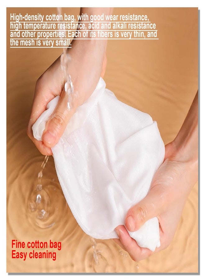 VEZE Ultra Fine Mesh Strainer Bags, Reusable 180 Mesh Steel Handle Frame for Filter NutMilk, Coffee, Milk, Butter, Juices and Fresh Cheese 【Ultra Dense-Diameter 7.48 Height 12.59】 - Image 3