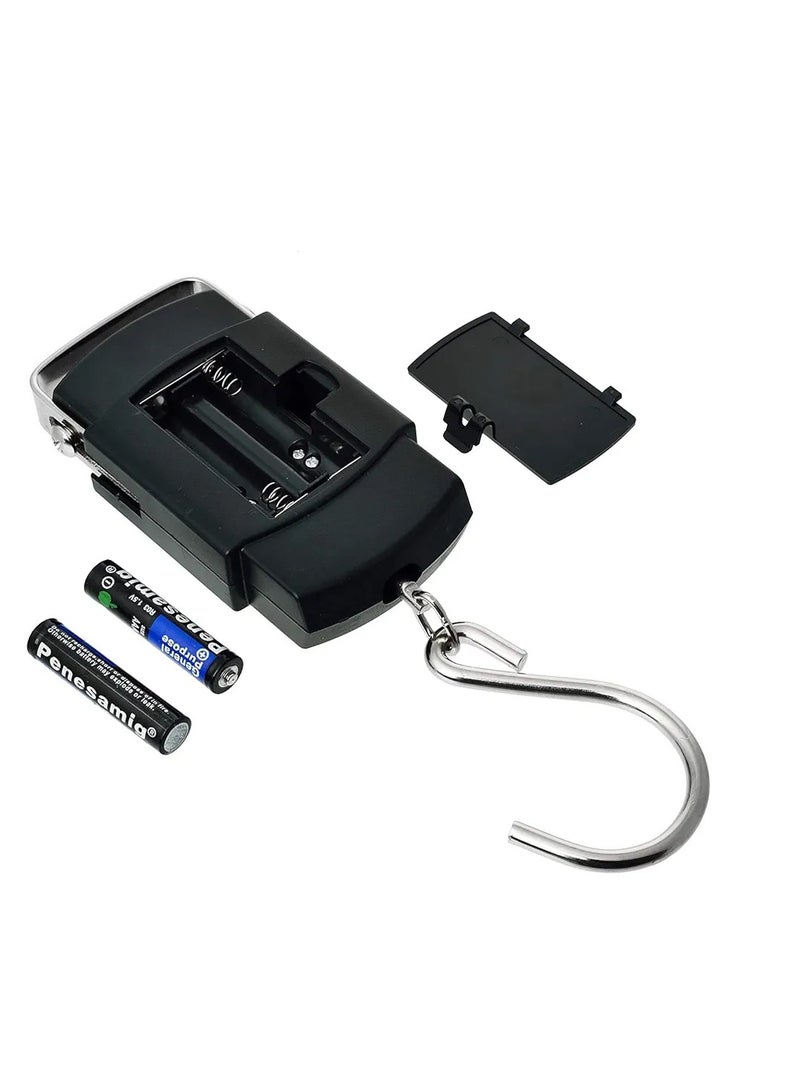 Ridge Portable Digital Luggage Scale with LCD Display Black/Silver - Image 2