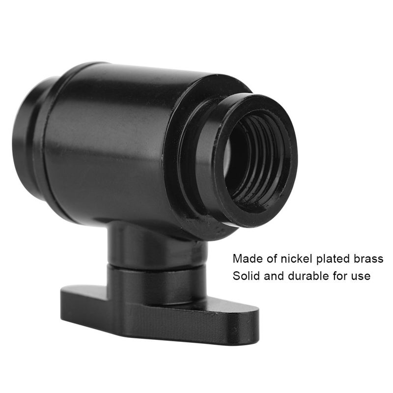 klarako Mini Water Cooling Valve G1/4" Thread Internal Dentition PC Water Radiator Water Ball Valve for Computer Water Cooling System (Black Handle) - Image 4
