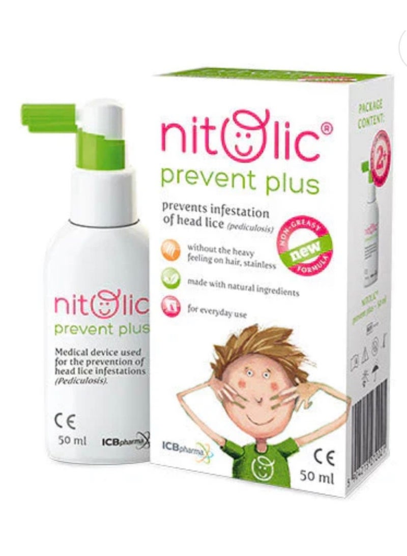 Prevent Plus Prevents Infestation Of Head Lice Spray 50ml